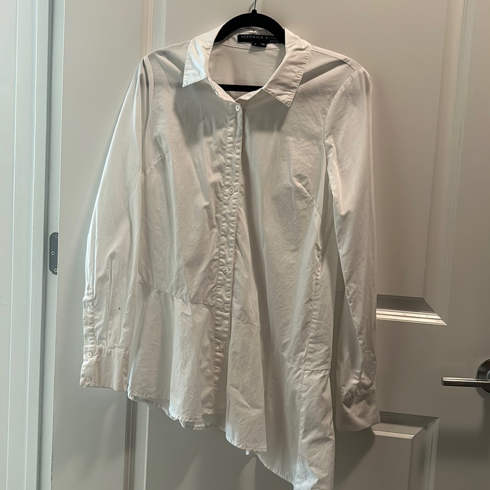 Veronica Beard White Button Down Collared Shirt A… - image 2